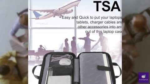Ytonet Laptop Case, 15.6 inch TSA Laptop Sleeve Computer Bag Water Resistant Com