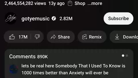 SOMEBODY THAT I USED TO KNOW=DEATH THREAT