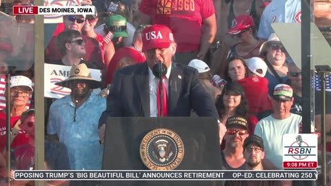 President Trump's America250 Kick-Off Rally at the Iowa State Fairgrounds - 7/3/25