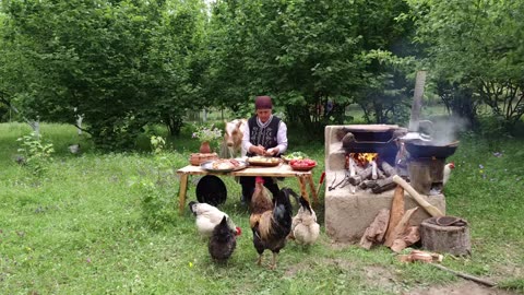 Making Natural Acacia Flower Jam and Delicious Lamb Dish, Village Cooking