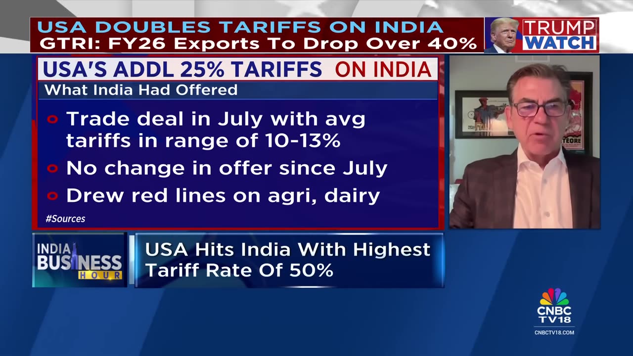 Trump's 50% Tariff On India Not In USA's Favour: Mark Linscott, USISPF | CNBC TV18