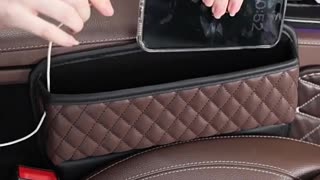 Car Seat Gap Box Organizer Side Pocket Tools Storage Box For Universal Auto Storage