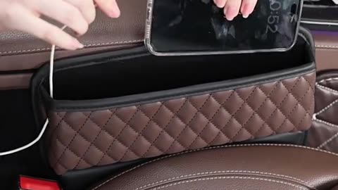 Car Seat Gap Box Organizer Side Pocket Tools Storage Box For Universal Auto Storage