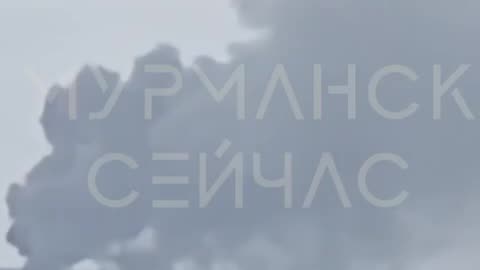 ✈️🔥👀 Fire near Olenya Air Base, Murmansk region
