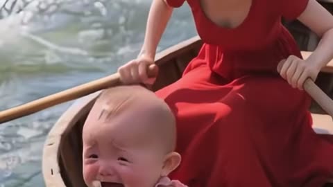 Cute cat saves a baby life from the danger 😔