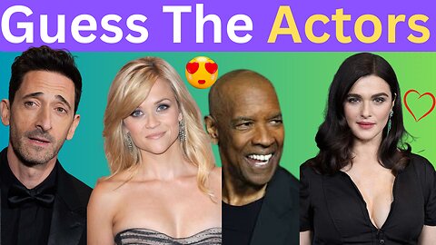 Guess the Oscar-Winning Actor Challenge