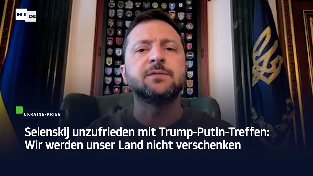 Selenskij unzufrieden mit Trump-Putin-Treffen: Wir werden unser Land nicht verschenken