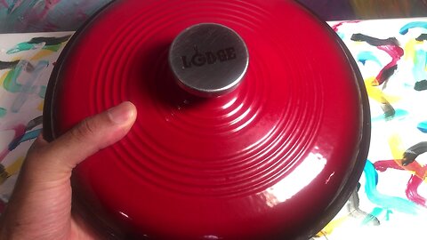 Lodge RED 3 Quart Enameled Cast Iron Dutch Oven REVIEW