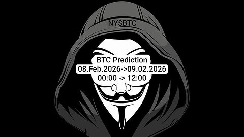 BTC #Prediction⬆️?⬇️? 08.Feb.2026(00:00->12:00) 08.02.2026->09.Feb.2026 02월08일->02월09일