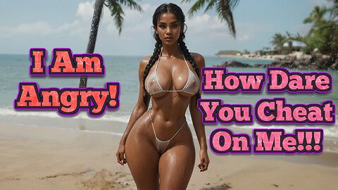 Voluptuous 👙 curvy big boobed 😍 super hot girl screaming angrily because he cheated on her!!!