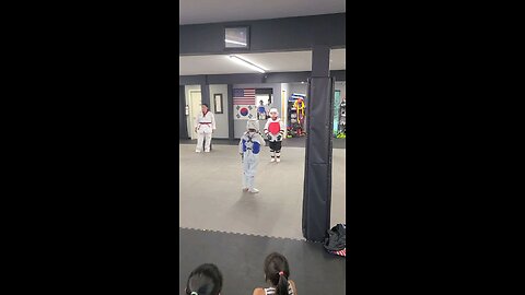 Daughter's TKD 1st Round Sparring Test