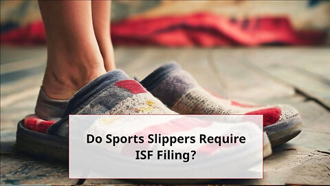 Demystifying ISF Filing: What Importers of Sports Slippers Need to Know