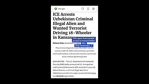 ICE arrests innocent truck driver for…