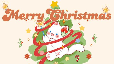 Merry Christmas🎄🌟 Lofi Kitty🎁Lofi Beats for a Cozy Christmas 🎅 study aesthetic chill relax