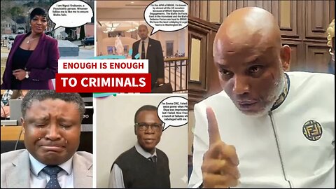WATCH: ONYENDU MAZI NNAMDI KANU WARNING CRIMINAL ENTERPRISE GROUPS