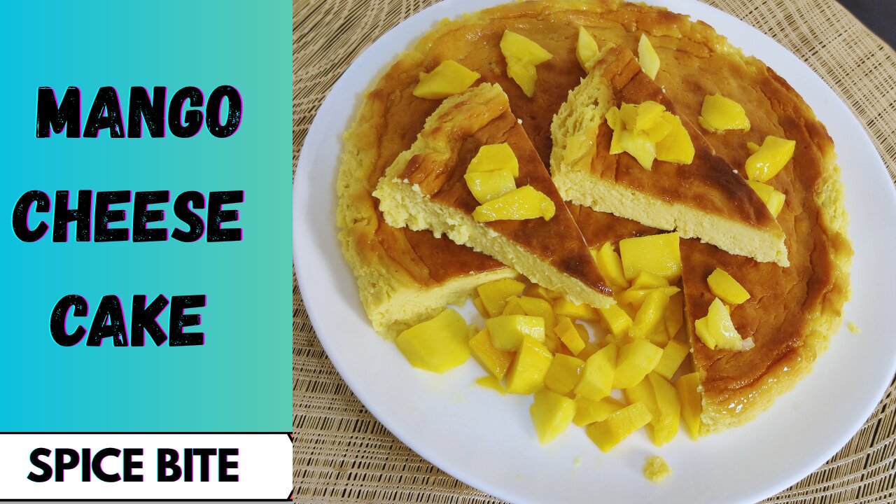 Baked Mango Cheese Cake Recipe By Spice Bite