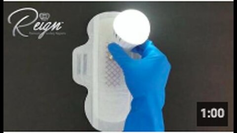 "Graphene Sanitary Napkins Advertisement: The Lightbulb Demonstration"