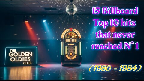 15 hits : USA Top 10 hits that never reached N° 1 (1980 - 1984)