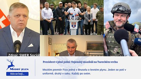 Prezident Peter Pellegrini v plné polní: Vojenský muzikál na Tureckém vrchu