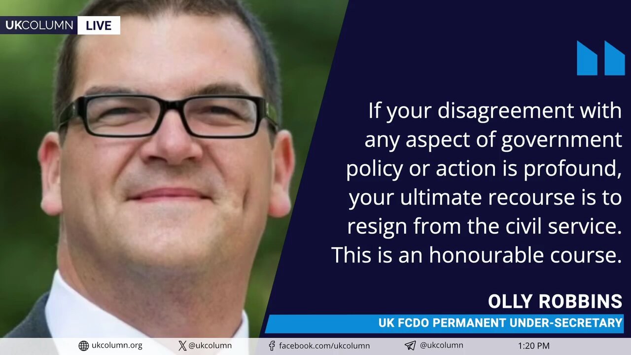 Object to Arms for Israel? Then Resign, Civil Servants Told | UK Column News