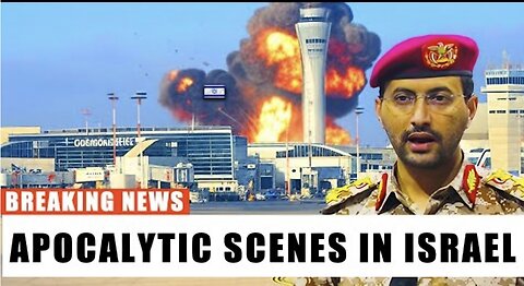 CHOAS as Missile DESTROYS Ben Gurion Airport - Airlines FLEE Israel!