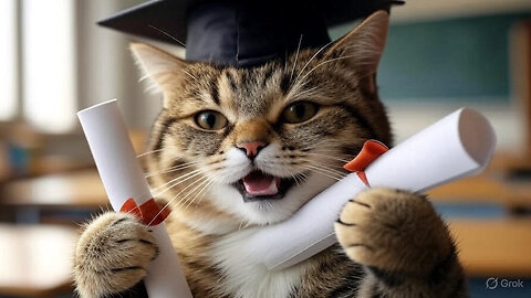 From Bricks to Books: The Inspiring Journey of a Hardworking Kitten's Dream Come True! 🐱📚🏆