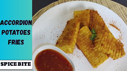 Accordion potatoes Fries Recipe By Spice Bite