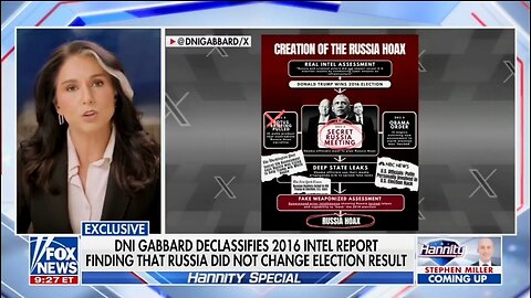 DNI Gabbard Breaks Down The Origins Of The Russia Hoax