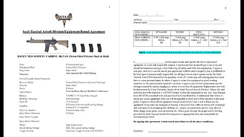 S.T.A.D - How to use the Equipment Rental Agreement
