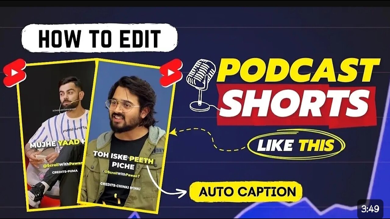 How to make shorts podcast video