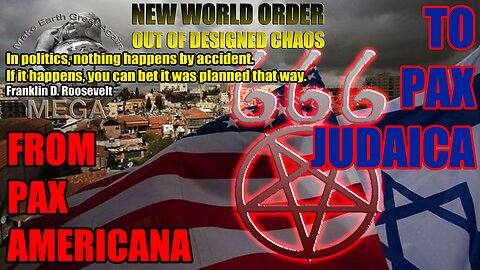 FROM PAX AMERICANA TO PAX JUDAICA - NEW WORLD ORDER OUT OF DESIGNED CHAOS | Insane People Robbing Grocery Stores And Homes As America’s Food Crisis Begins | In politics nothing happens by accident. If it happens, you can bet it was planned that way ~FDR