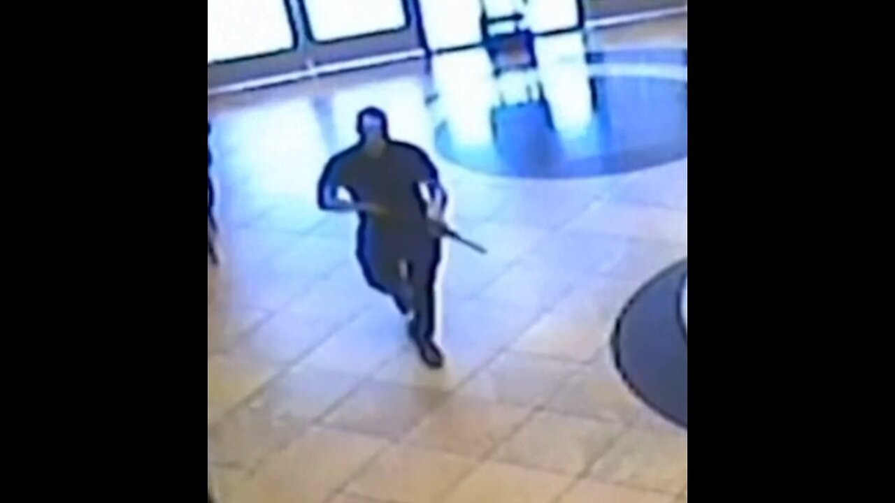 Las Vegas Nevada, shooter enters a building with a shotgun