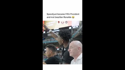 Speed just became FIFA President and met brazilian Ronaldo