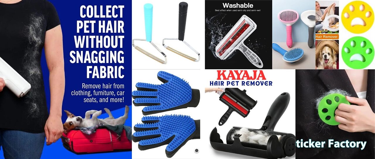 ChomChom Roller Pet Hair Remover and Reusable Lint Roller - Cat and Dog https://www.kayajastore.on