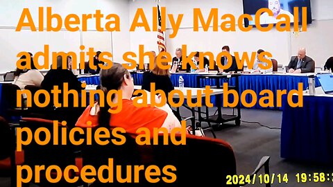 Candidate Alberta Ally MacCall goes after a board member and A Resident in Littlestown