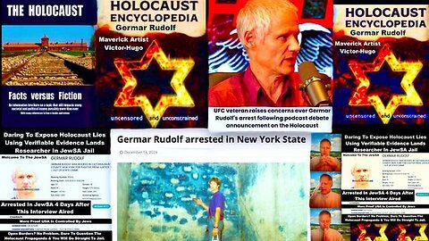 "German Chemist Germar Rudolf Arrested in NY After Debunking Holocaust on Podcast"