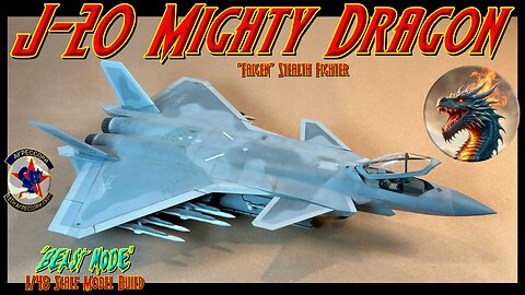 Building the 1/48 Scale Trumpeter J-20 Mighty Dragon - “Faigen” Stealth Fighter