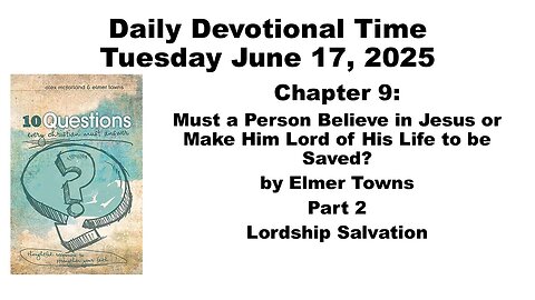 Daily Bible Study June 18, 2025 