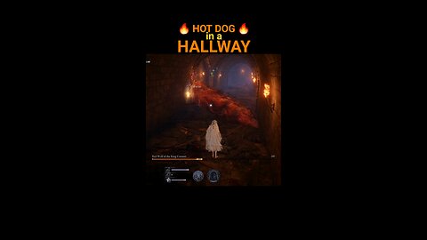 Quite the TIGHT spot 🦊😳 #eldenring #nightreign #redwolf #gaming
