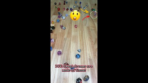 #POV Sweet dreams are made of these! 🫶 #onelinkatatimeshop #dice #dnd #rpg