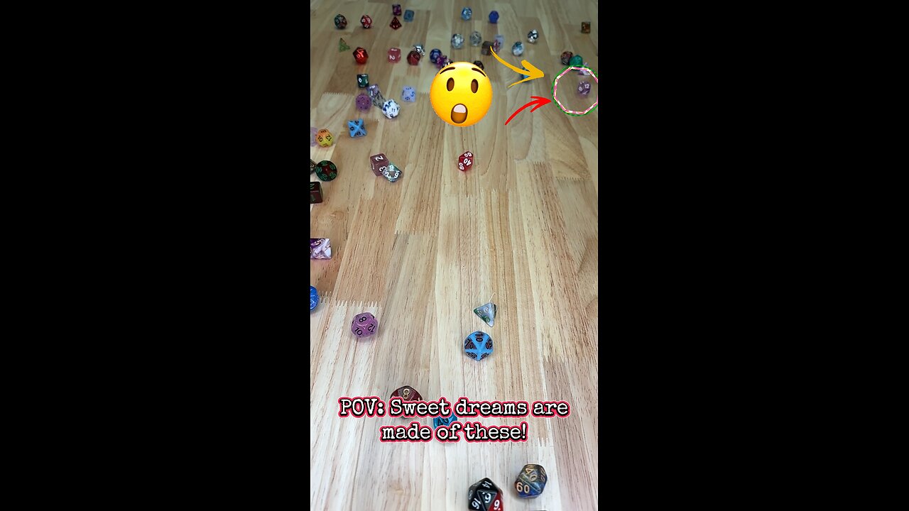 #POV Sweet dreams are made of these! 🫶 #onelinkatatimeshop #dice #dnd #rpg
