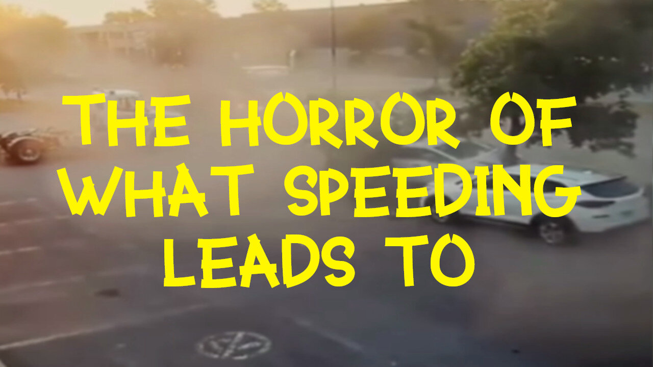 A terrible accident occurred as a result of failure to observe the speed limit!