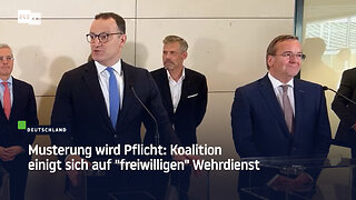 Musterung wird Pflicht: Koalition einigt sich auf "freiwilligen" Wehrdienst