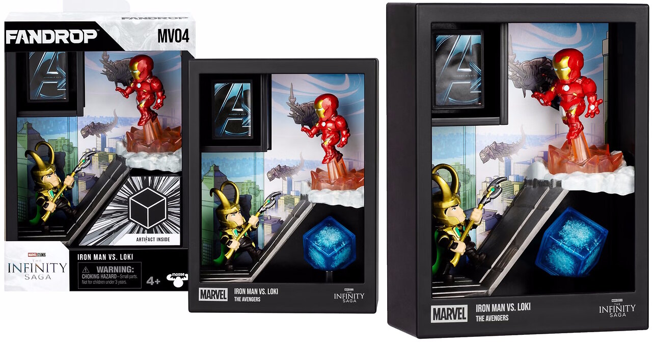Fandrop Marvel Wave 1 Figure [2-Pack Iron Man Vs Loki]