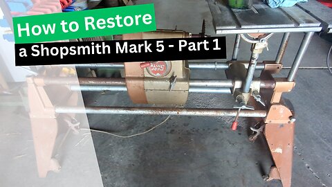 1961 Shopsmith Mark 5 500 Restoration: Full Disassembly & Rust Removal (Goldie Project)