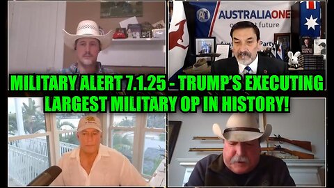 Riccardo Bosi, Michael Jaco & Derek Johnson: Military Alert 7.1.25 - Trump’s Executing Largest Military Op in History!