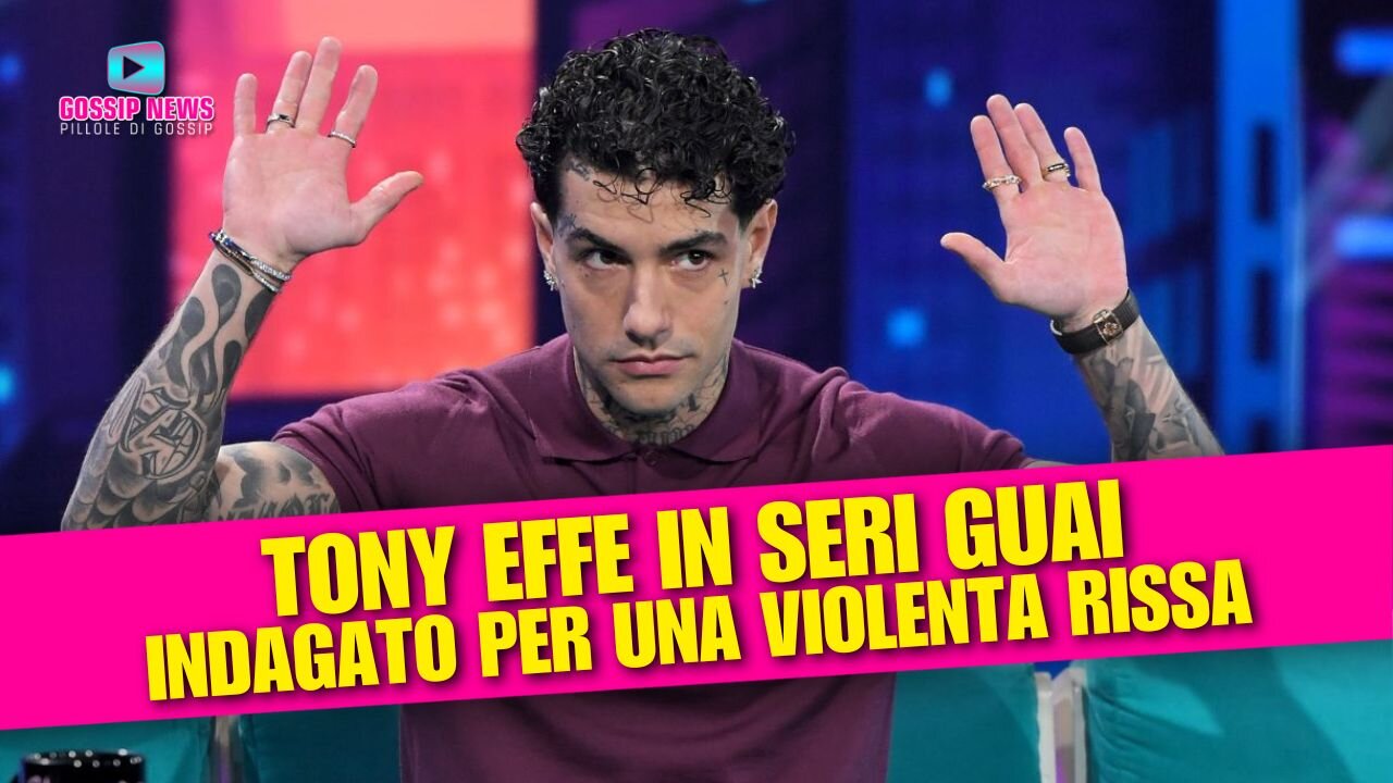 Tony Effe Nei Guai: Indagato per una Violenta Rissa!
