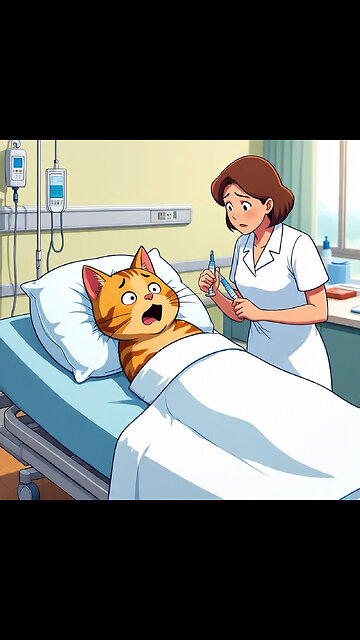 "Cat’s Hospital Meltdown: Syringe Edition 😸💉"