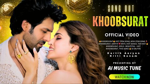 Khoobsurat | New Bollywood Item Song 2025 | Kartik Aaryan & Kriti Sonam | Hot Dance | Ai Music Tune
