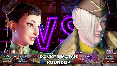 Kuya Kalbo SF6 Ranked Match Roundup. Chun Li Master Rank [Hori Fight Stick]